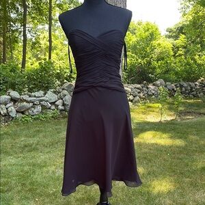 Elegant Black Strapless Dress White House Black Market size 2